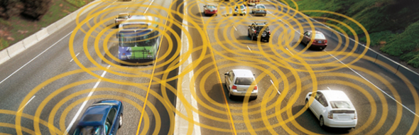 Circulation de voitures autonomes
