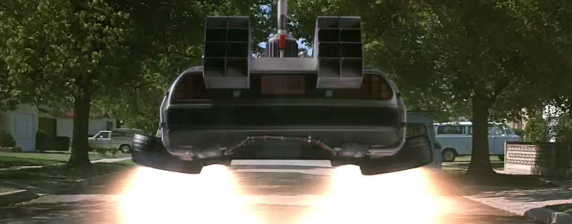 Flying bDeLorean